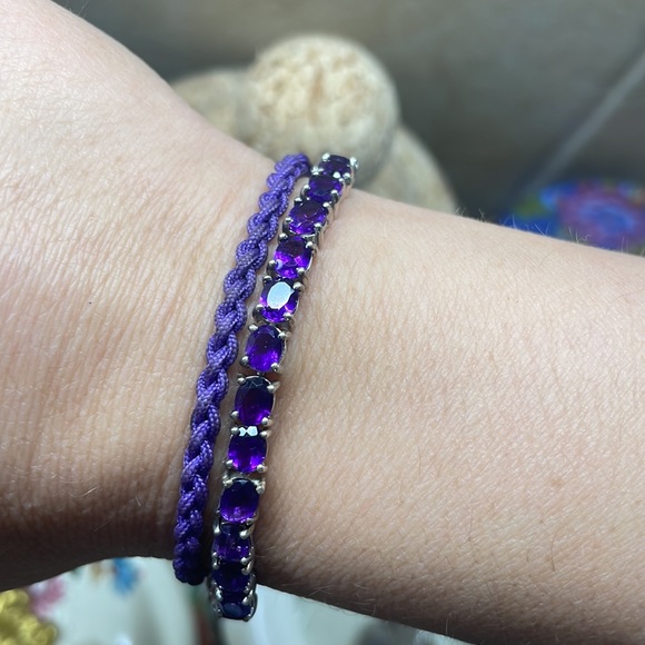 NYC ll Chuck Clemency gemstone bolo bracelet - Picture 4 of 8